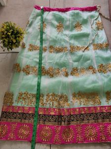 Elegant Embroidery Long Skirt For Girls