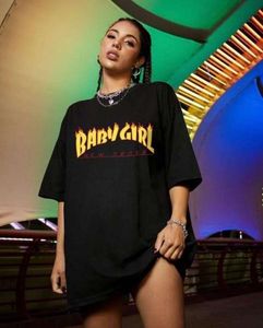 Babygirl Flames 🔥Aesthetic Baggy T-shirt
