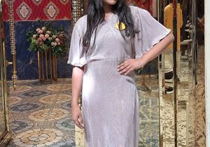 lilac gown for party