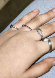 Silver Rings Set