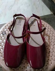 Red Slingback Flats