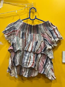Striped Off-Shoulder Top