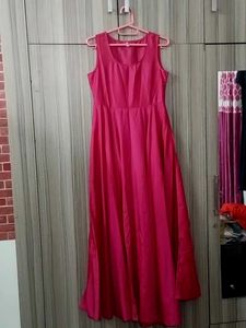 Pink Sleeveless flareyMaxi Dress