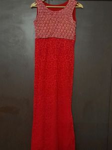 Red Beaded Dress