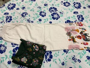 Dark Green Kurta Set