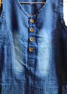Denim Dress For Girls