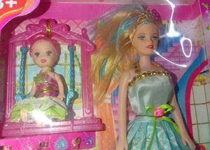 Beauty Doll Set (Clothes + Baby + Swing)