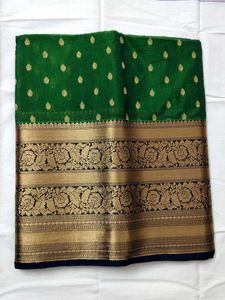 Green Sico Pattu Saree