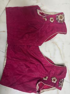 Embroidered Pink saree