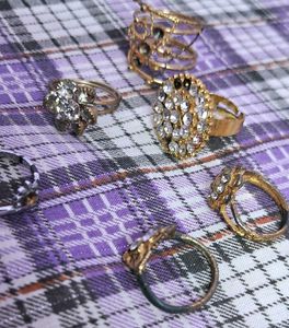 Combo Of Earrings, Neckpiece And Rings