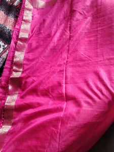Solid Border Saree