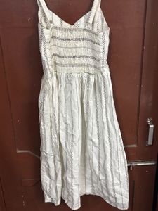 Striped Button-Down Dress