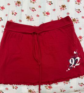 Red Mini Skort