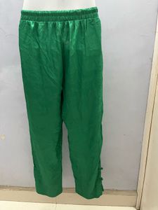 Korean Green Silk Designer Pant