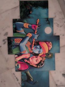 Radha Krishna Art Panel