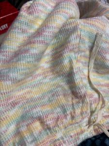 Pastel Striped Knit Top