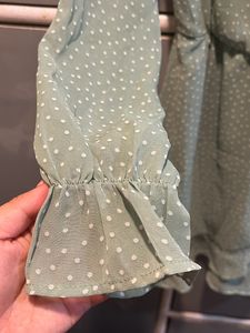 H&amp;M Green Polka Dot Dress 😁