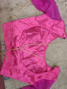 there is a lehenga including blouse and duppata