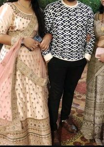 Elegant Peach Lehenga Choli Set