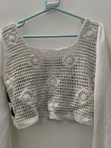 Crochet Diamond Crop Top