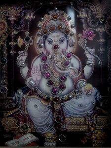 Framed Ganesha Artwork