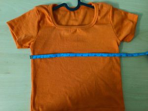 Orange Cute Top