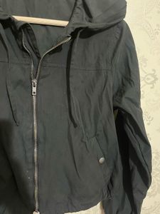 Black Windbreaker Jacket
