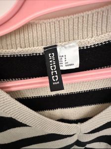 Striped V-Neck Sweater