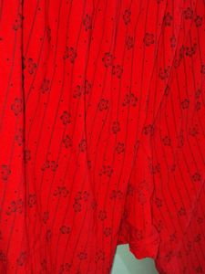 Red Floral Pant