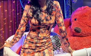 Trendy Printed Bodycon Mini Dress