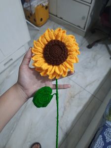 crochet sunflower