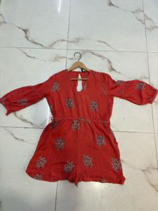 Chumbak Brand Floral Print Jumpsuit