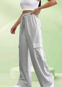 Gray Casual Jogger Sweatpants