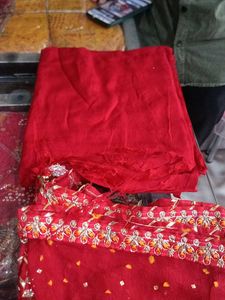 Red Dress Material
