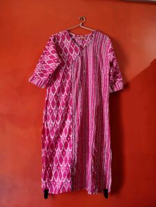 Pink Diamond Print Kurti
