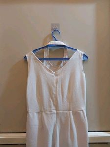 White &amp; Gold Party Dress