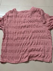 Pink Textured Top