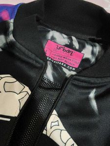 Graphic Print Bomber Jacket