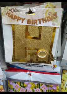 Glitter Mix Banner Happy Birthday