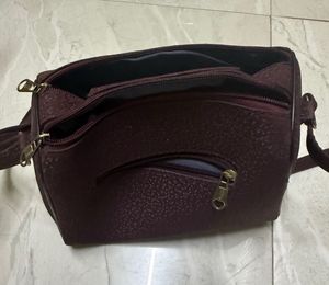 Maroon Crossbody Bag