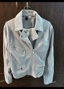 H&amp;M Suede Biker Jacket