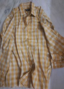 Kipling Yellow Plaid Shirt - Size 42