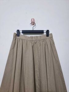 Korean Kaki Midi Skirt (Imported)