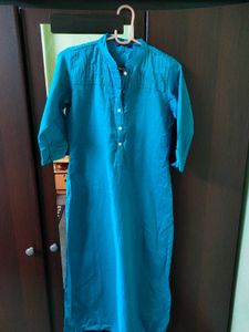 Dark Sea Green Straight Fit Kurta
