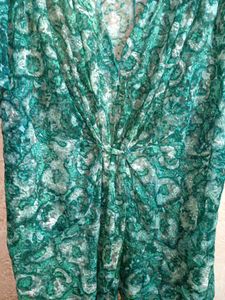 Oversized Trendy See-through Lace Top Multicolour