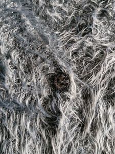 Fuzzy Gray Woolen Blouse