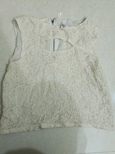 Lace Cutout Top