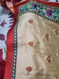 Elegant Embroidered Saree