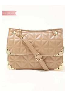 Quilt Khaki Sling Bag