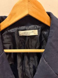 Navy Double-Breasted Coat